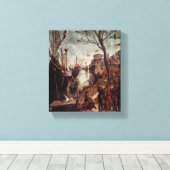 Toile L'arrivée des pèlerins à Cologne (Insitu (Plancher de Bois))