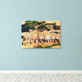 Toile L'arrivée des Portugais au Japon 2 (Insitu (Plancher de Bois))