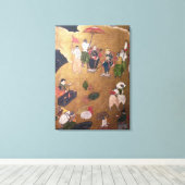 Toile L'arrivée des Portugais au Japon 3 (Insitu (Plancher de Bois))