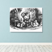 Toile L'arrivée du Père Noël, 1872 (Insitu (Plancher de Bois))