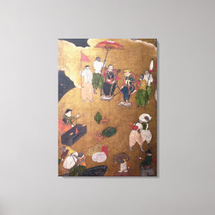 Toile L'arrivée du Portugais au Japon 3