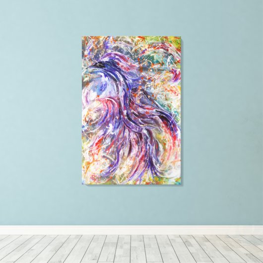 Toile L'art Abstrait des oiseaux phoenix (Insitu (Plancher de Bois))