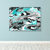 Toile L'art Abstrait des peaux de requins (Insitu (Plancher de Bois))