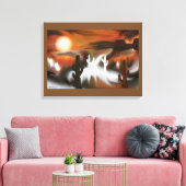 Toile L'art Abstrait du feu et de la glace au sud-ouest (Insitu(Salon))