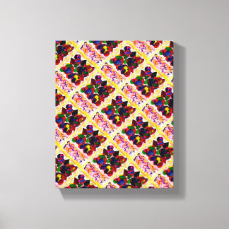 Toile L'art Abstrait rose aux couleurs vives