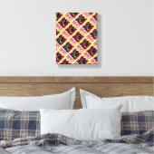 Toile L'art Abstrait rose aux couleurs vives (Insitu(Chambre))