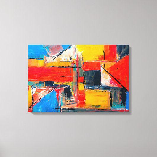 Toile L'art Abstrait urbain (Recto)