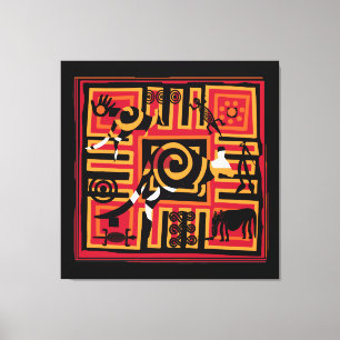 Toile L'art autochtone authentique