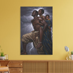 Toile L'art de la force familiale Décor mural inspiran