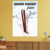 Toile L'art de l'affiche du Grand Massif de France. (Insitu(Salon))