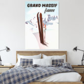 Toile L'art de l'affiche du Grand Massif de France. (Insitu(Chambre))