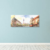 Toile L'art de l'aquarelle à Berlin (Insitu (Plancher de Bois))