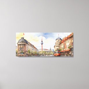 Toile L'art de l'aquarelle à Berlin