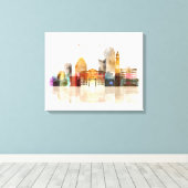 Toile L'art de l'aquarelle de Boston (Insitu (Plancher de Bois))