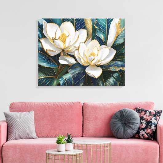 Toile L'art de Magnolia (Insitu(Salon))