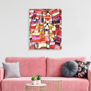 Toile L'art de Paul Klee : Roseraie, célèbre peinture de