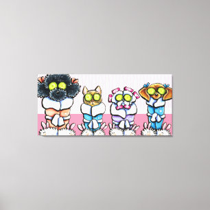 Toile L'art de spa de Groomer d'animal familier poursuit