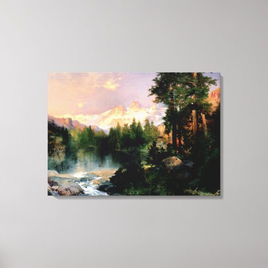Toile L'art de Thomas Moran, Les Trois Tetons (Recto)