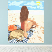 Toile L'art de vivre est de vivre dans le moment (Insitu (Plancher de Bois))