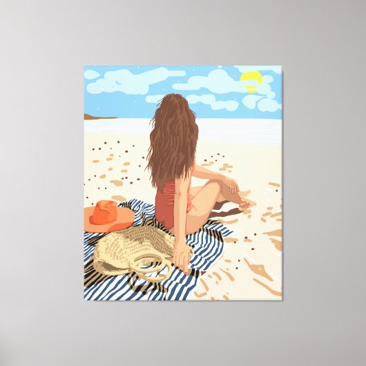 Toile L'art de vivre est de vivre dans le moment (Recto)