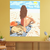 Toile L'art de vivre est de vivre dans le moment (Insitu(Salon))