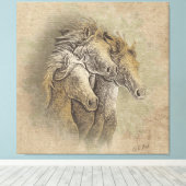 Toile L'art des chevaux (Insitu (Plancher de Bois))