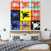 Toile L'art des grenouilles (Insitu(Chambre))