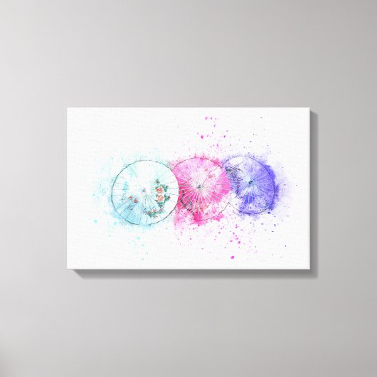 Toile L'art des parapluies Abstraits (Recto)