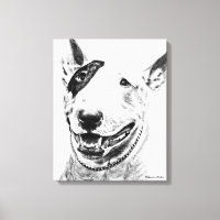 L'art du chien de Cute Bull Terrier