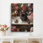Toile L'art du chien de taureau français | Frenchie dans<br><div class="desc">L'art français de Bulldog avec un Bulldog français ludique,  profitant d'un bain relaxant rempli de bulles et de belles fleurs. Cette charmante oeuvre ajoute une touche de chaleur et de personnalité à votre espace,  ce qui le rend plus accueillant et joyeux.</div>