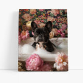 Toile L'art du chien de taureau français | Frenchie dans