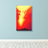 Toile L'art du coucher du soleil (Insitu (Plancher de Bois))