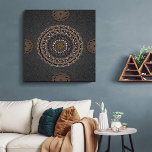 Toile L'art du kaki crocodylus porosus mandala<br><div class="desc">Cet art mandala est un ajustement à la relation humaine avec le cosmos ou la nature. Nous nous concentrons sur l'adaptation du Crocodile des marais (Crocodylus porosus). Cet art mandala se concentre davantage sur la couleur marron typique de l'Afrique, le crocodile marécageux comme objet, ainsi que l'art de la ligne...</div>