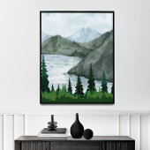 Toile L'art du mur paysager