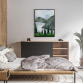 Toile L'art du mur paysager