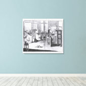 Toile L'art du stockage-cadre-travail-Tricot (Insitu (Plancher de Bois))