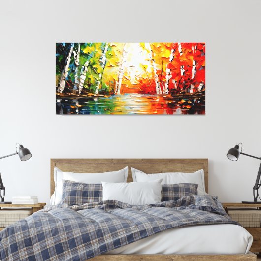 Toile L'art forestier d'été magique (Insitu(Chambre))