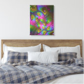 Toile L'Art Fractal Abstrait, Lumineux Et Coloré (Insitu(Chambre))