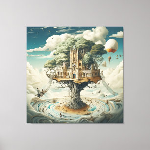 Toile L'art surréaliste - la banalité d'une illusion