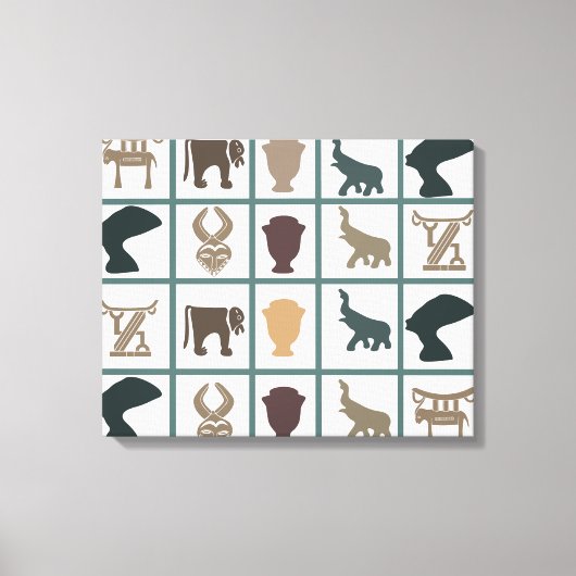 Toile L'art tribal abstrait africain (Recto)