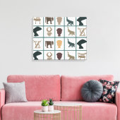 Toile L'art tribal abstrait africain (Insitu(Salon))