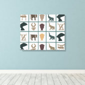 Toile L'art tribal abstrait africain (Insitu (Plancher de Bois))