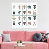 Toile L'art tribal abstrait africain (Insitu(Salon))