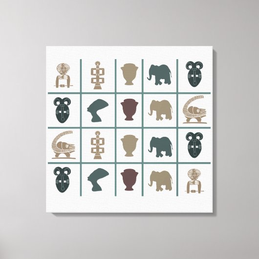 Toile L'art tribal abstrait africain (Recto)