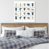 Toile L'art tribal abstrait africain (Insitu(Chambre))