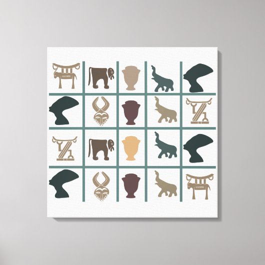 Toile L'art tribal abstrait africain (Recto)