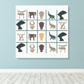 Toile L'art tribal abstrait africain (Insitu (Plancher de Bois))