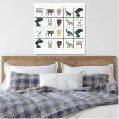 Toile L'art tribal abstrait africain (Insitu(Chambre))