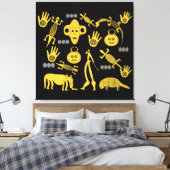 Toile L'art tribal africain Abstrait (Insitu(Chambre))