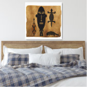 Toile L'art tribal africain Abstrait (Insitu(Chambre))